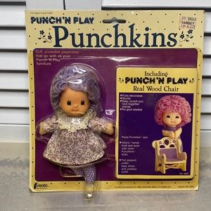 Vintage 1982 Punch ‘N Play Punchkins Paula Punchkin Doll NWT